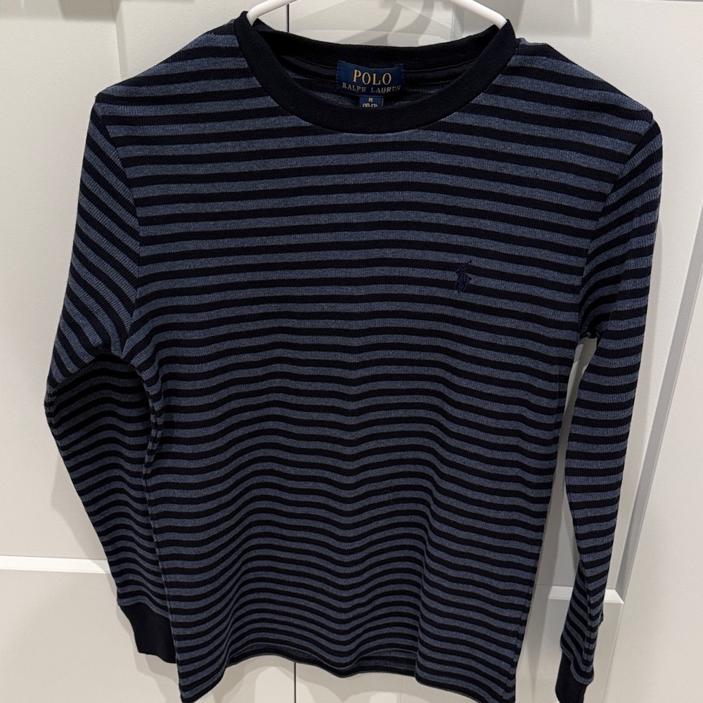 Polo by Ralph Lauren Kids Black and Blue Striped Polo